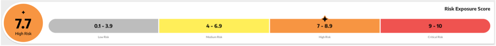 risk exposure score widget